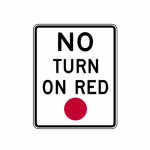 R10-11 No Turn on Red Sign