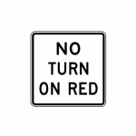 R10-11b No Turn on Red Sign