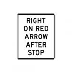 R10-17a Right on Red Arow After Stop Sign