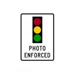 R10-18a Traffic Signal Photo Enforced Sign