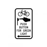 R10-26L Push Button for Green Light (Left Arrow) Sign