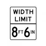 R12-9aT Width Limit Sign