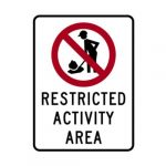 R19-3aT Restricted Activity Area Sign
