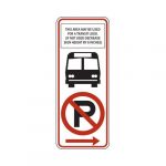 R7-107aR No Parking Bus Stop Sign