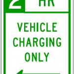 R7-114 2 HR Vehicle Charging Only Sign