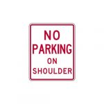 R8-1dT No Parking on Shoulder Sign