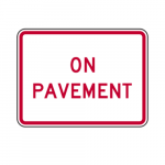 R8-3cP On Pavement Sign