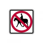 R9-14 No Equestrians Sign