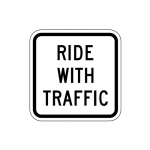 R9-3cP Ride with Traffic Sign