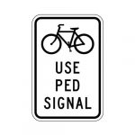 R9-5 Bikes Use Peds Signal Sign