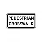 R9-8 Pedestrian Crosswalk Sign