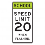 S5-1 School Speed Limit Sign