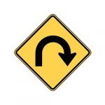 W1-11 Hairpin Curve Sign